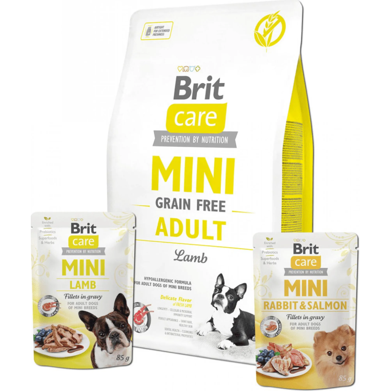 Brit Care Mini GF Adult jehněčí 2 kg