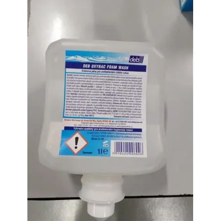 Náplň DEB OxyBac 1000 ml, antibakteriální mýdlo v pěně