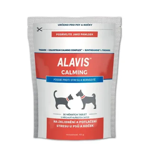 ALAVIS Calming pro psy a kočky 45 g/30 žvýkacích tablet