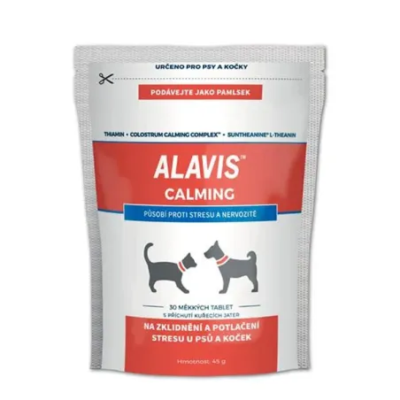 ALAVIS Calming pro psy a kočky 45 g/30 žvýkacích tablet