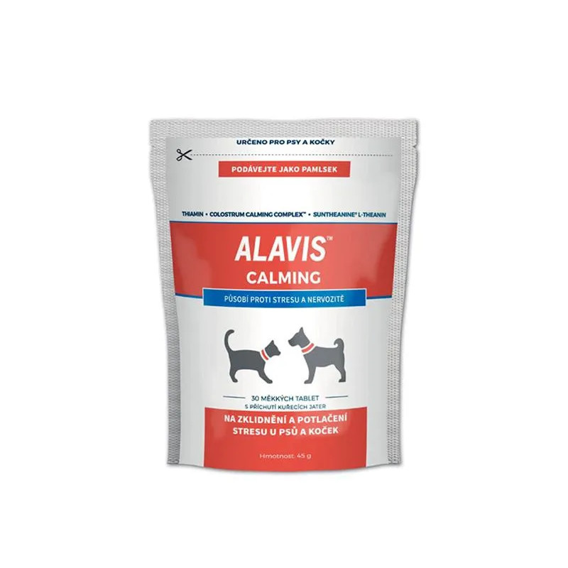 ALAVIS Calming pro psy a kočky 45 g/30 žvýkacích tablet