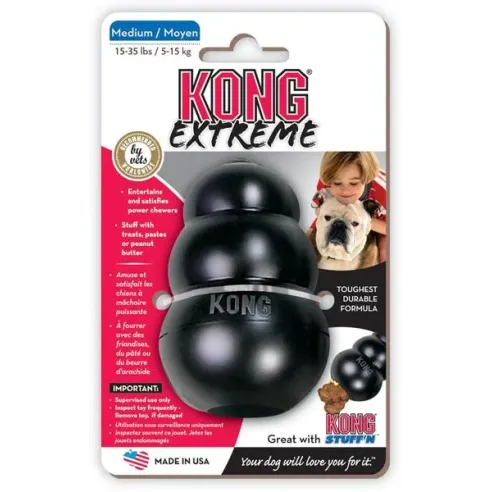 Hračka Kong Dog Extreme Granát černý, guma přírodní, M 5 - 15 kg