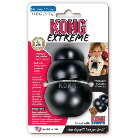 Hračka Kong Dog Extreme Granát černý, guma přírodní, M 5 - 15 kg