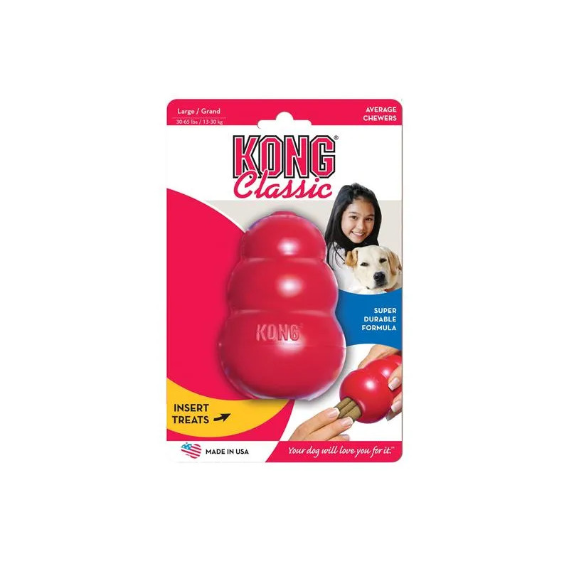 Hračka Kong Dog Classic Granát červený, guma přírodní, L 13-30 kg