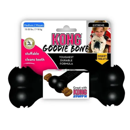 Hračka Kong Dog Extreme Kost černá, guma přírodní, M