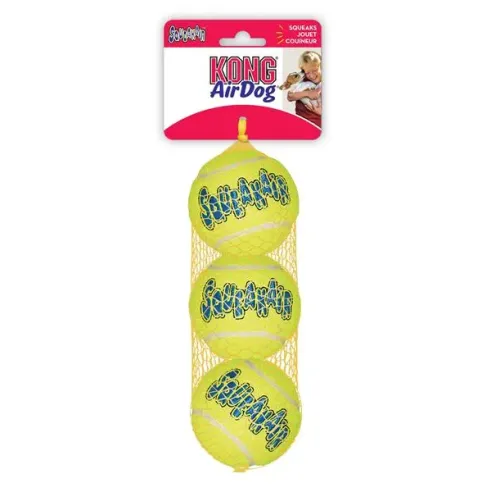 Hračka Kong Dog SqueakAir Míček s pískátkem tenis, guma vulkanizovaná, XS (3ks/bal.)
