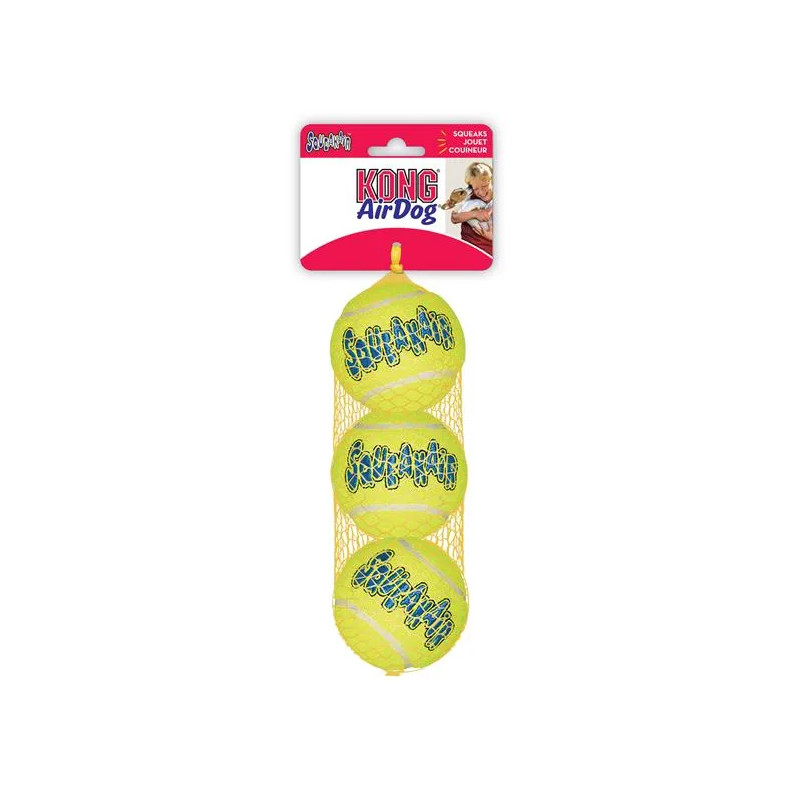 Hračka Kong Dog SqueakAir Míček s pískátkem tenis, guma vulkanizovaná, XS (3ks/bal.)