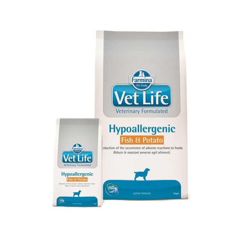 Farmina Vet Life pes hypoalergenní, ryba a brambor 12 kg