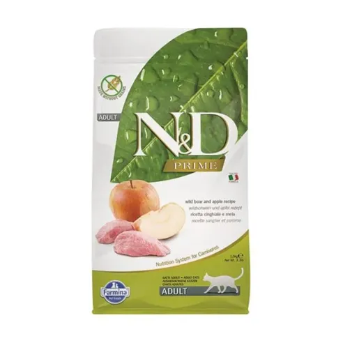 Farmina N&D cat PRIME (GF) adult, divočák a jablko 1,5 kg