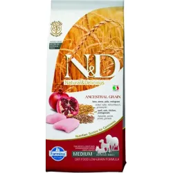Farmina N&D dog AG adult medium, chicken, spelt, oats & pomegranate 12 kg