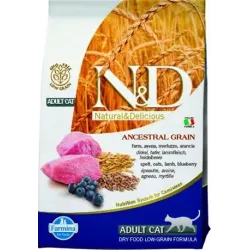 Farmina N&D cat AG adult, lamb, spelt, oats & blueberry 0,3 kg