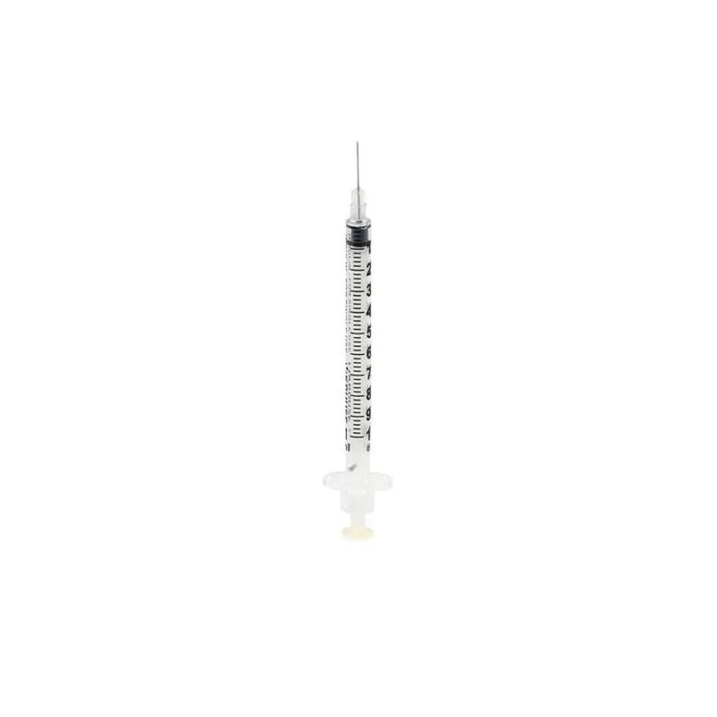 Stříkačka KRUUSE U100 inzulínová 3-dílná, 1 ml s jehlou 29 G x 1/2