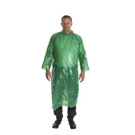 Plášť igelitový KRUTEX jednorázový, délka 130 cm, zelený