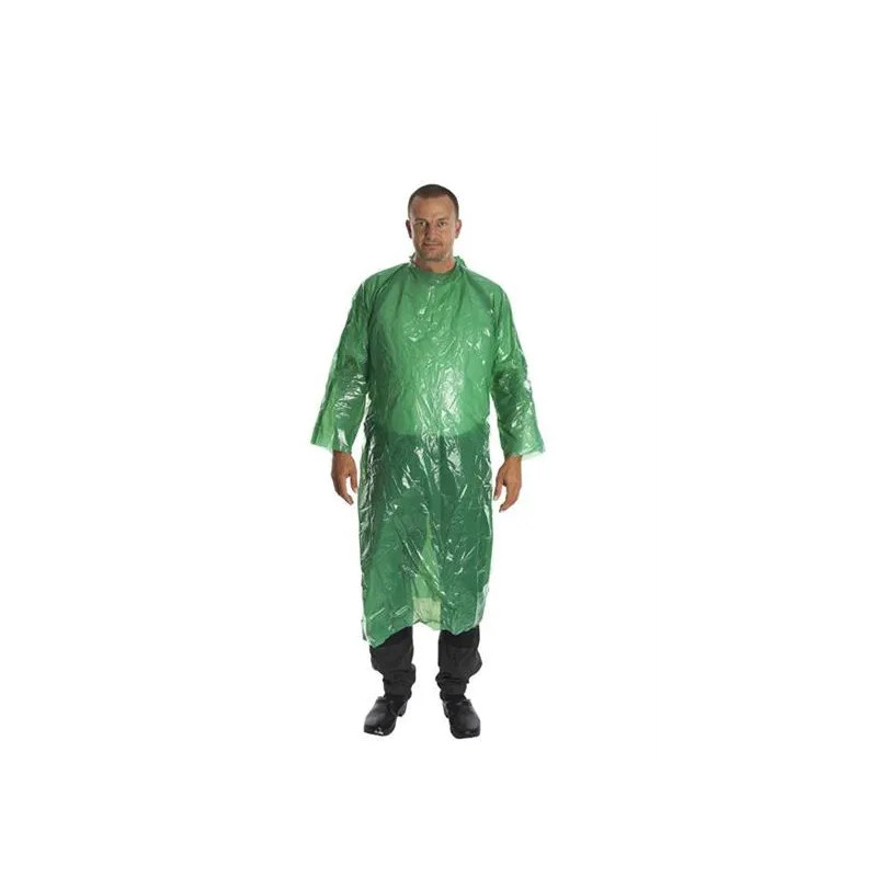 Plášť igelitový KRUTEX jednorázový, délka 130 cm, zelený