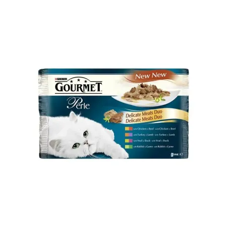 Nestlé GOURMET PERLE kočičí Multipack duo hovězí&kuře kapsička 4x85 g