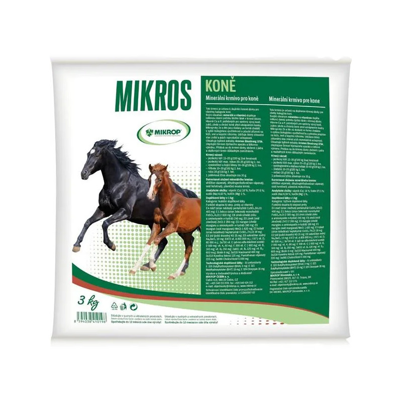 MIKROS Horse VDK pro koně 3 kg