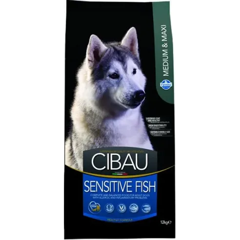 Cibau Dog Adult Sensitive fish Medium & maxi 12 kg