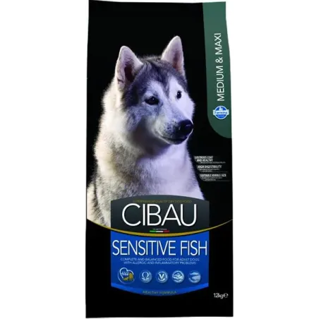 Cibau Dog Adult Sensitive fish Medium & maxi 12 kg