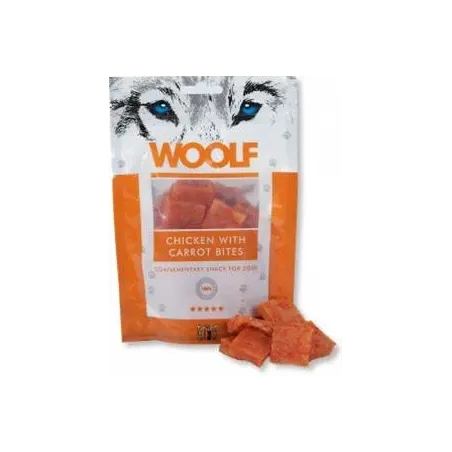 Pamlsek Woolf Dog Chicken & Carrot Bites 100 g