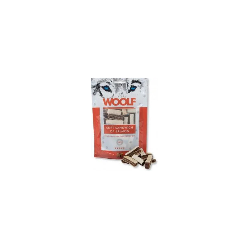 Pamlsek Woolf Dog Salmon Soft Sandwich 100 g