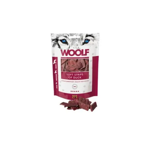 Pamlsek Woolf Dog Duck Soft Strips 100 g