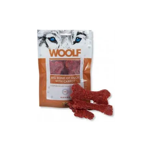 Pamlsek Woolf Dog Duck Bone Big & Carrot 100 g