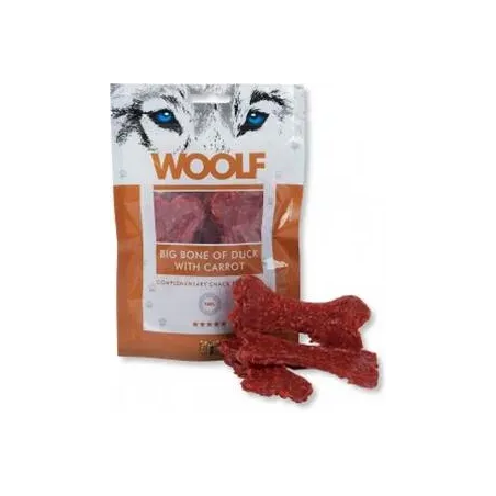 Pamlsek Woolf Dog Duck Bone Big & Carrot 100 g