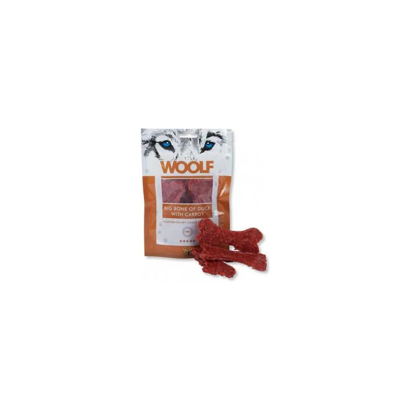 Pamlsek Woolf Dog Duck Bone Big & Carrot 100 g