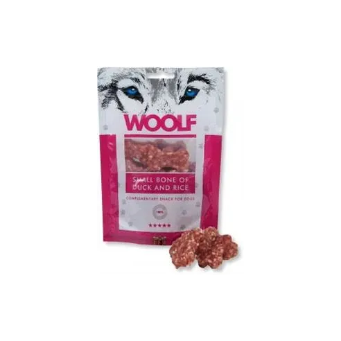 Pamlsek Woolf Dog Duck Bone Small & Rice 100 g