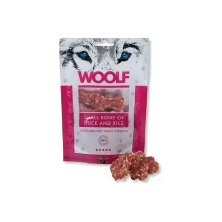 Pamlsek Woolf Dog Duck Bone Small & Rice 100 g