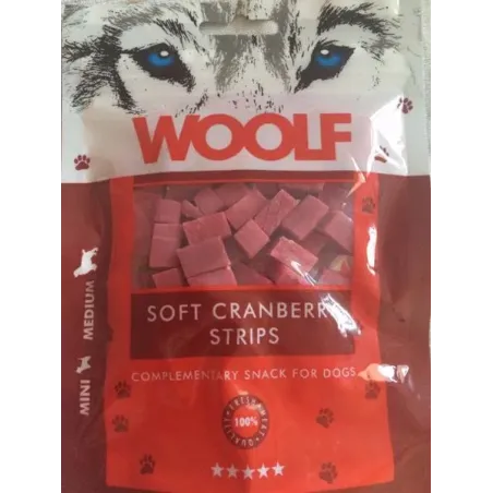 Pamlsek Woolf Dog Cranberry Soft Strips 100 g