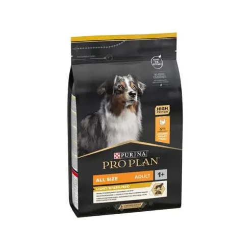 Proplan MO Dog Adult All Size Light/Sterilised kuře 3 kg