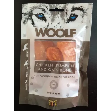 Pamlsek Woolf Dog Chicken & Pumpkin & Oats Bone 100 g