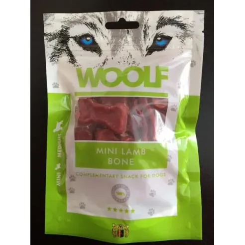 Pamlsek Woolf Dog Lamb Mini Bone 100 g