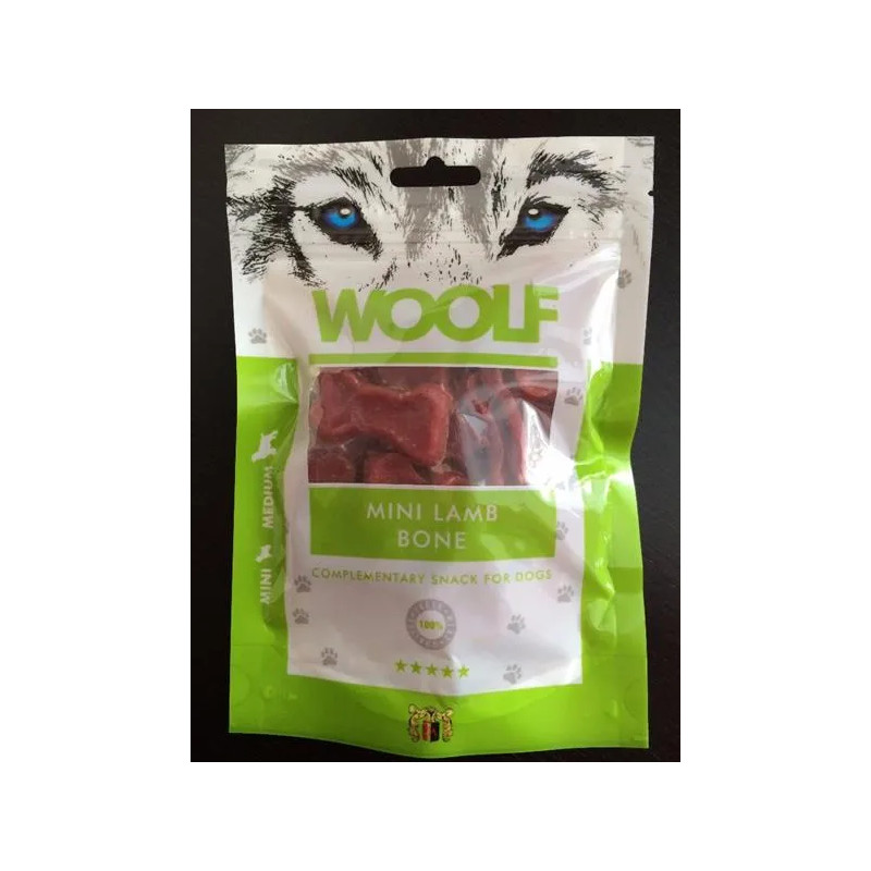 Pamlsek Woolf Dog Lamb Mini Bone 100 g