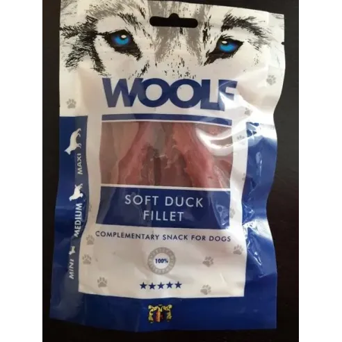 Pamlsek Woolf Dog Duck Jerky Soft Fillet 100 g