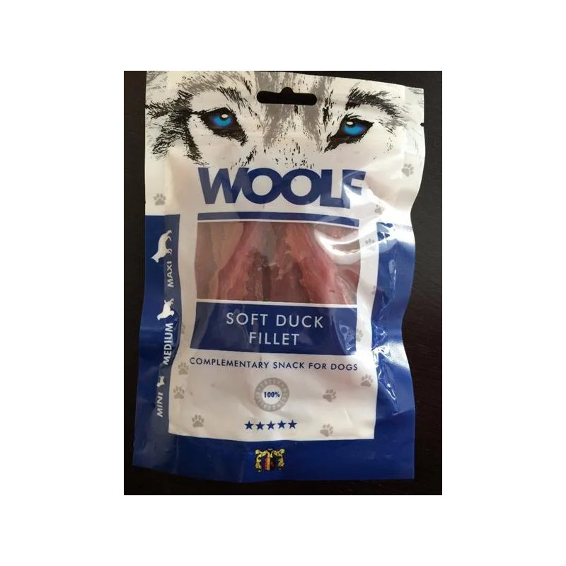 Pamlsek Woolf Dog Duck Jerky Soft Fillet 100 g