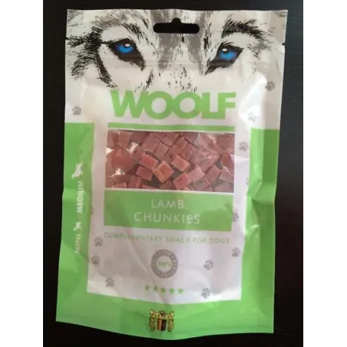 Pamlsek Woolf Dog Lamb Chunkies 100 g