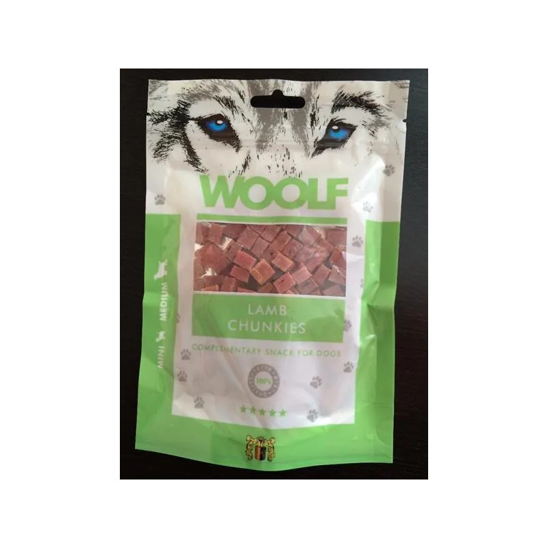 Pamlsek Woolf Dog Lamb Chunkies 100 g