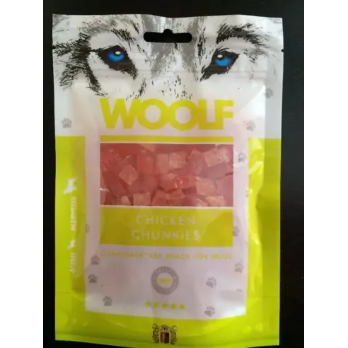 Pamlsek Woolf Dog Chicken Chunkies 100 g