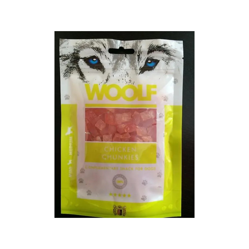 Pamlsek Woolf Dog Chicken Chunkies 100 g