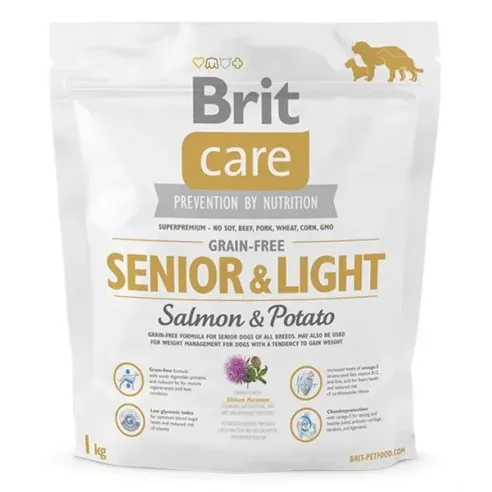 BRIT Care dog Grain free Senior & Light Losos & Brambor 1 kg