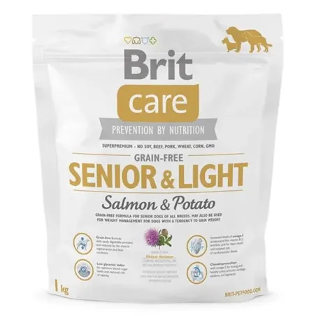 BRIT Care dog Grain free Senior & Light Losos & Brambor 1 kg