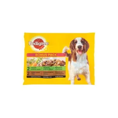 Mars PEDIGREE kapsička dog ADULT Multipack HD s králíkem & krůtou a mrkví ve šťávě 4 x 100 g