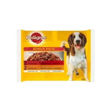 Mars PEDIGREE kapsička dog ADULT Multipack hovězí & drůbeží maso v želé 4 x 100 g