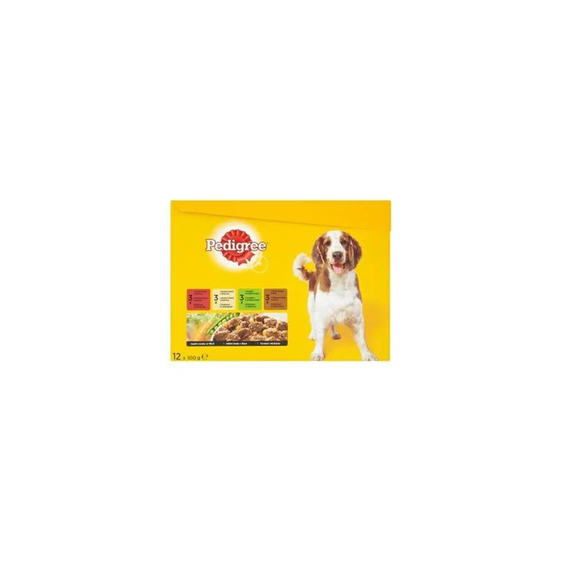 Mars PEDIGREE kapsička pes ADULT MP HD+kuře+zel.& HD+ zel.& krůta+mrkev 12x100 g