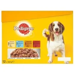 Mars PEDIGREE kapsička dog ADULT Multipack kuře&jehně&drůbež&hovězí v želé 12 x 100 g