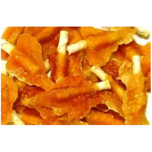 Pamlsek Salač Plátek kuřecí s kalciovou tyčinkou 6 cm 250 g