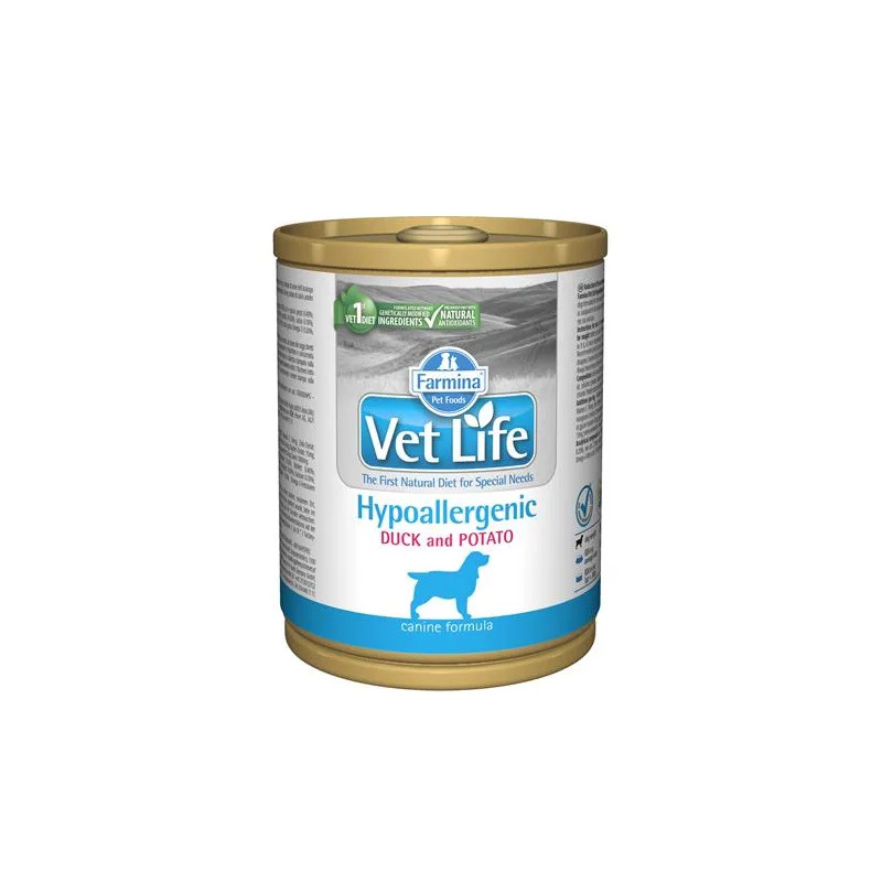Farmina Vet Life dog hypoallergenic kachna & brambor konzerva 300 g