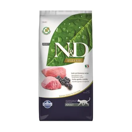 Farmina N&D cat PRIME (GF) adult, jehněčí a borůvka 5 kg